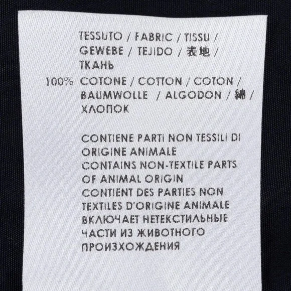 NWOT Alexander McQueen Button-Down Shirt Short-Sleeve Men's 48 (Medium) Black - Picture 7 of 8